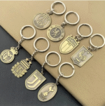 Football championship keychain Australia with Manchester United logo.