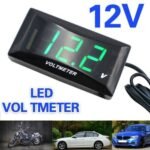 Universal motorcycle voltmeter Australia on a bike dashboard.