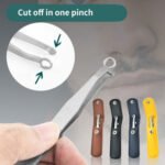Silver nose hair tweezers Australia with round-tipped design.