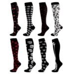 Compression socks Australia in black on a person’s legs during a workout.