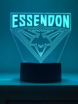 AFL Footy Essendon Football Bombers 3D Acrylic LED Lamp USB Table Light Lamp