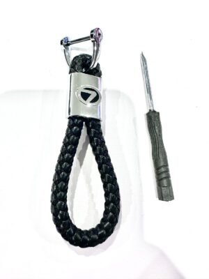 Woven Car Logo Key Holder  Keyring Automobile Keychain Pu Leather Lexus