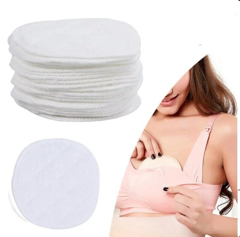 Maternal anti-overflow washable reusable nursing pads Australia in white.