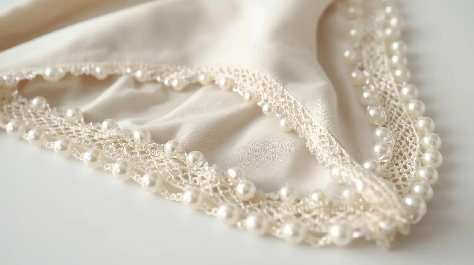 - Pearl g string underwear displayed on a clean surface showing the pearl detailing and soft fabric